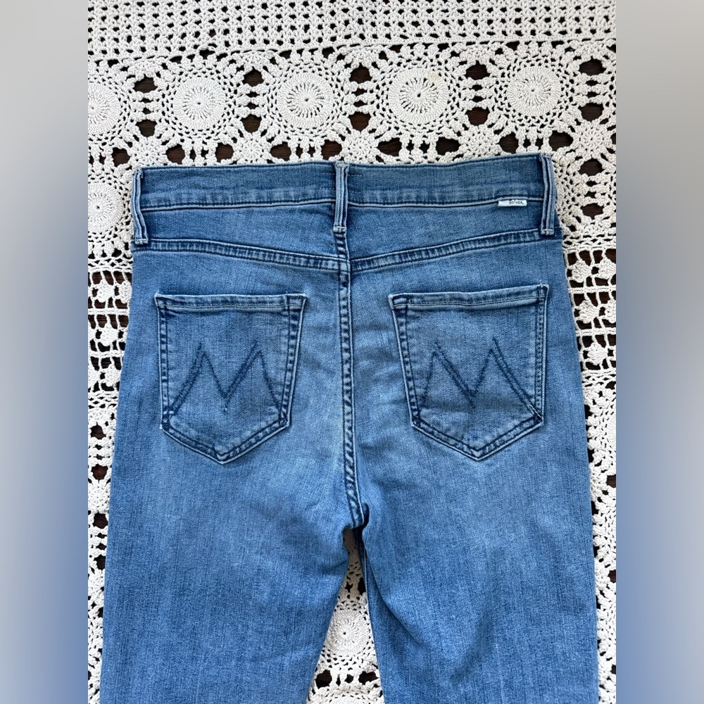 Mother The Mid Rise Dazzler Ankle Jeans We The Animals Size 27 Soft Stretchy - Picture 13 of 16